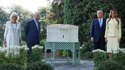 Watch: Trump, Melania host King Charles, Camilla in Washington, showcase beehives in White House garden