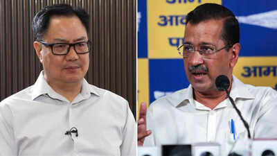 'All good people left Kejriwal': Rijiju hits back at 'coercion' charge as Raghav Chadha, 6 RS MPs join BJP | India News