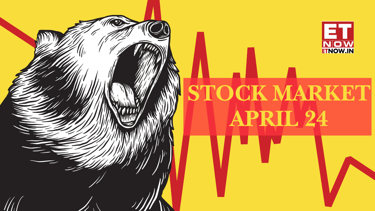 Stock Market Crash Today, April 24: Sensex falls 1000 pts, Nifty settles below 23900; reasons behind the decline, check losers and gainers | Highlights - Markets