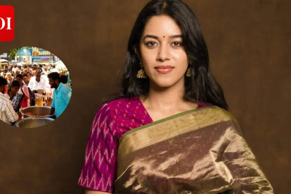 Mirnalini Ravi serves food to 1,000 people in Tiruvannamalai, 'Romeo' actress shares emotional reason behind charity | Tamil Movie News
