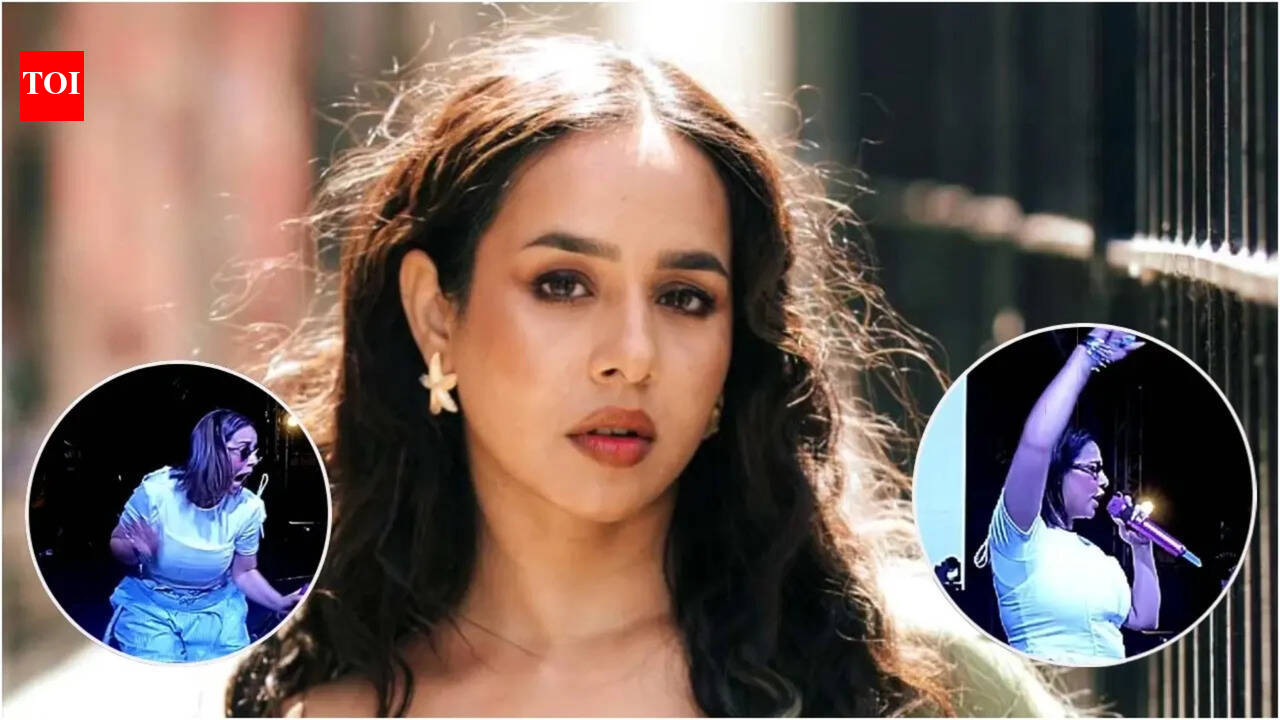 Punjabi singer Sunanda Sharma cancels show after frightening stage invasion at Ghaziabad; fan taken into police custody | Punjabi Movie News