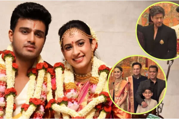 Shah Rukh Khan and Salman Khan light up Rajat Sharma's daughter Disha and Sudarshan MJ's wedding ceremony - VIDEO |