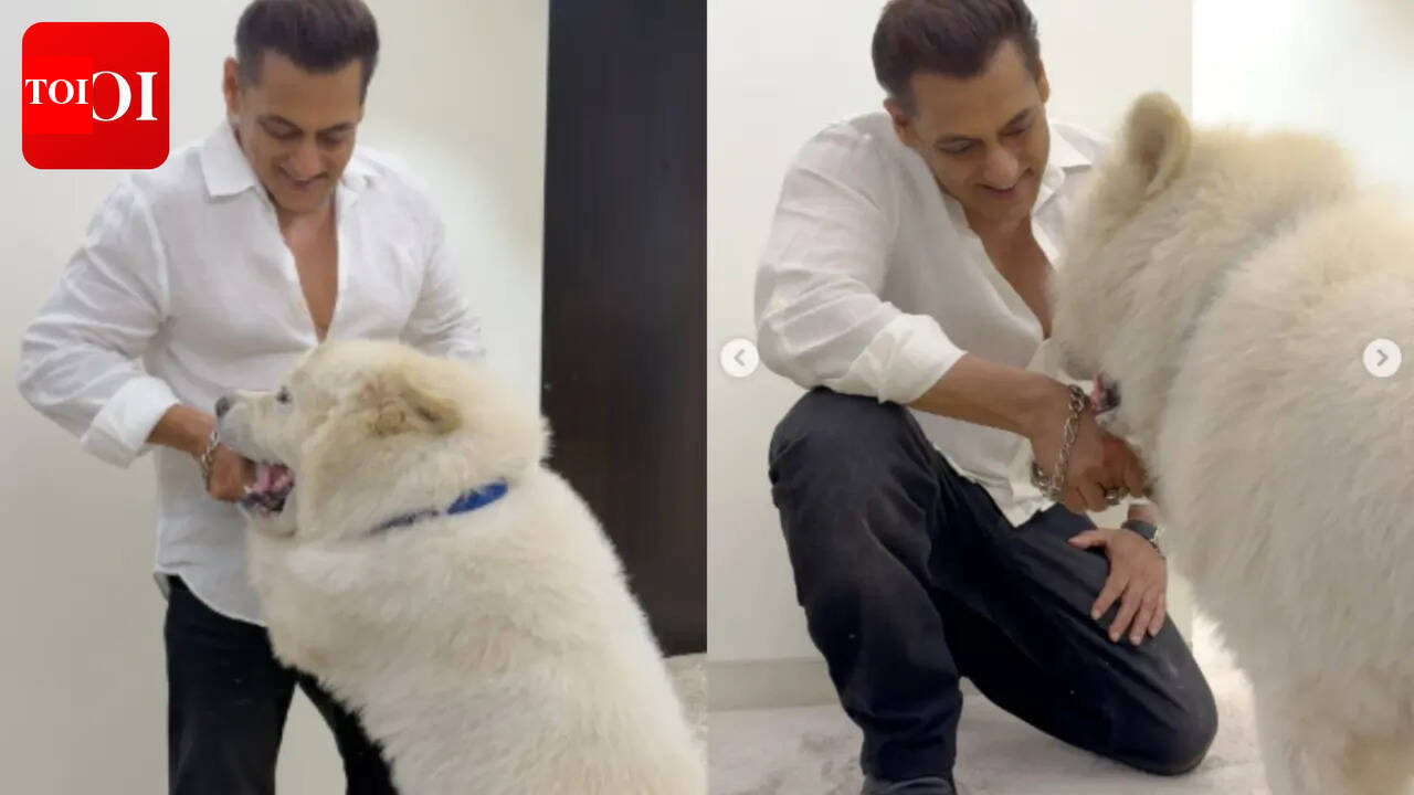 Salman Khan's latest pics with My Sukh prove he is the happiest with his pet dog- PICS |