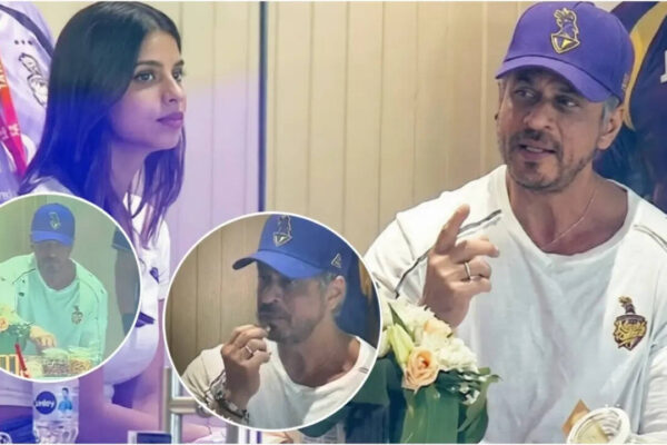 Shah Rukh Khan and Suhana Khan show up to support their cricket team; fans catch them sharing Makhana amid rain break |