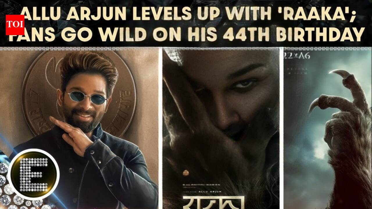 Allu Arjun Turns 44: Fans Celebrate with Excitement as 'Raaka' First Look Unveiled |
