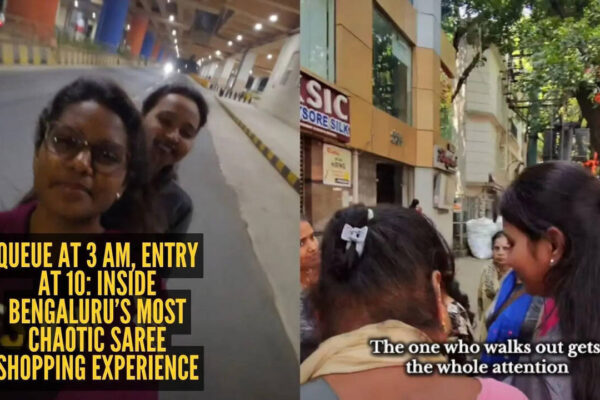 6-hour wait for just 10 minutes inside: Bengaluru woman’s Mysore silk saree shopping experience sparks debate online |