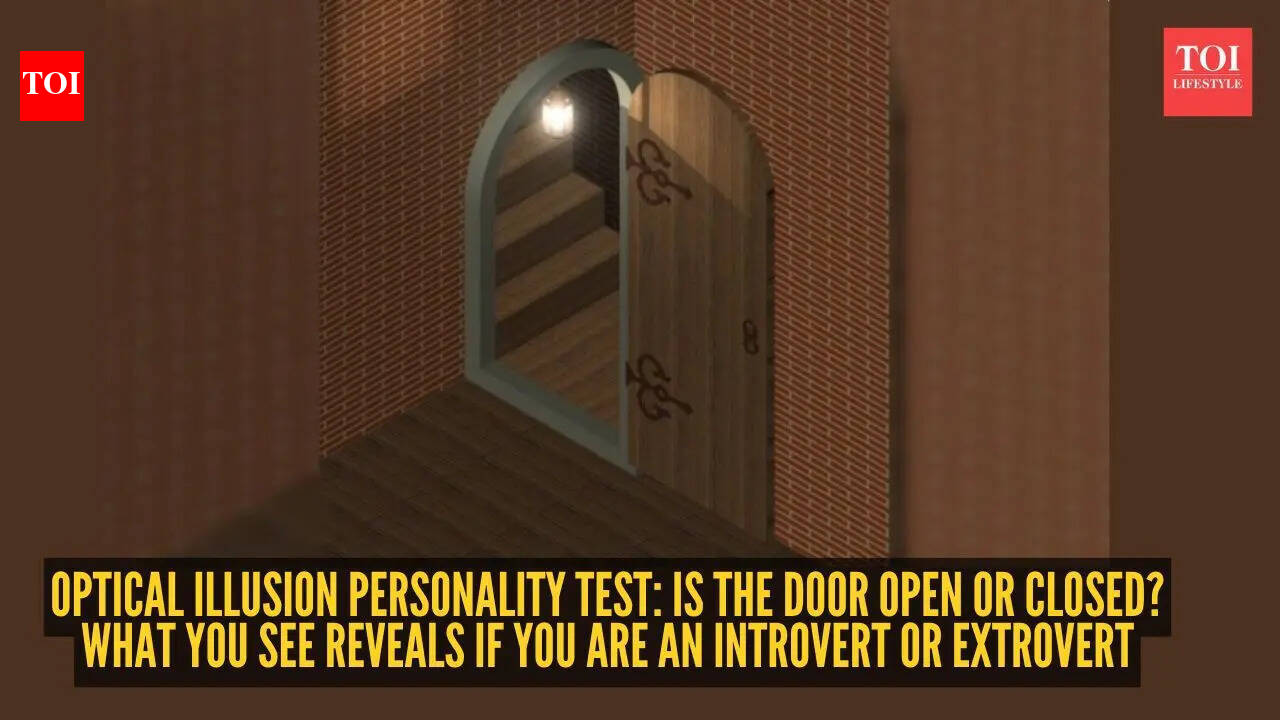 Optical illusion personality test: Is the door open or closed? What you see reveals if you are an introvert or extrovert |