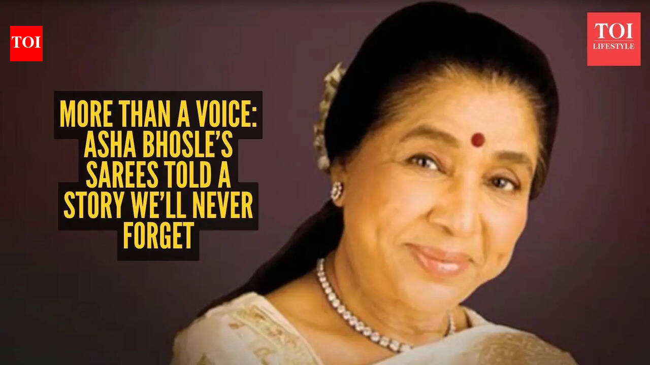 Asha Bhosle: She sang like magic, dressed like poetry: Remembering Asha Bhosle’s timeless saree elegance