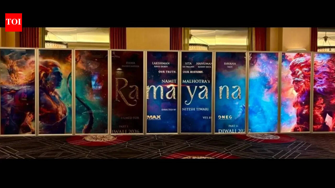 CinemaCon 2026: ‘Ramayana’ posters of Ranbir Kapoor's Rama and Yash's Ravana debut alongside ‘The Odyssey’, ‘Dune 3’, ‘Avengers: Doomsday’; film to have private showcase - PICS |