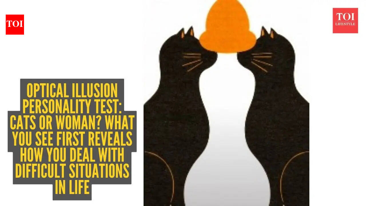 Optical illusion personality test: Cats or woman? What you see first reveals how you deal with difficult situations in life |