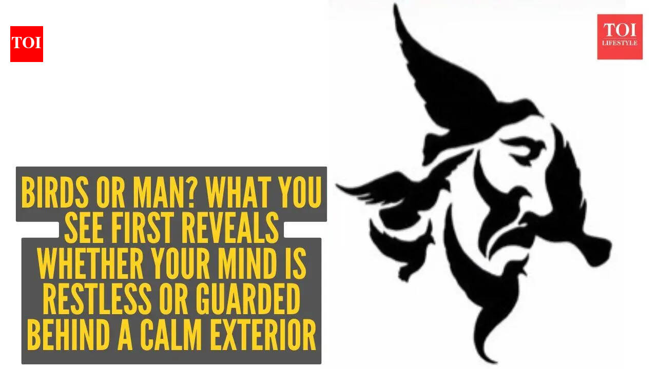 Optical illusion personality test: Birds or man? What you see first reveals whether your mind is restless or guarded behind a calm exterior |