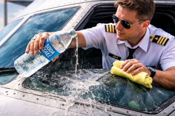 Why do pilots wash aeroplane windows with soda? Know the surprising reason behind it |