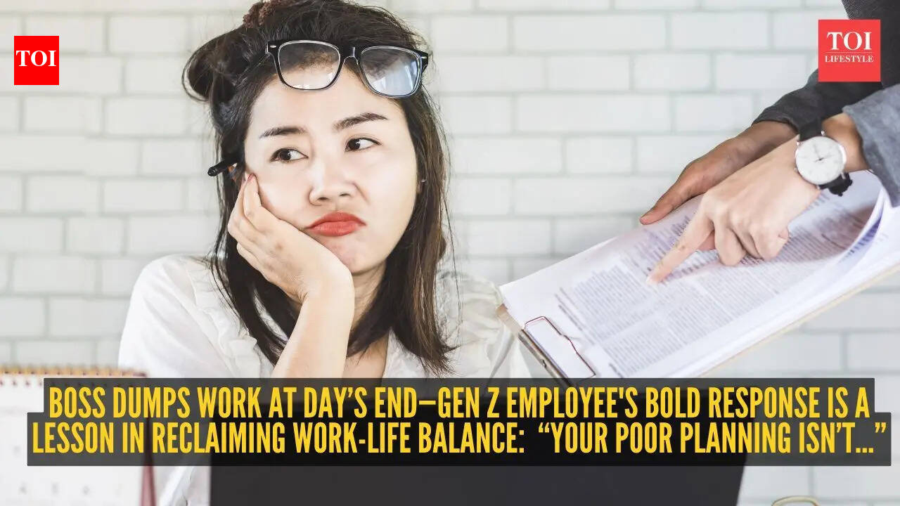 Boss dumps work at day’s end—Gen Z employee's bold response is a lesson in reclaiming work-life balance: “Your poor planning isn’t...” |
