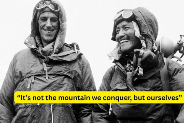 Travel quote of the day by Sir Edmund Hillary: “It’s not the mountain we conquer, but ourselves”