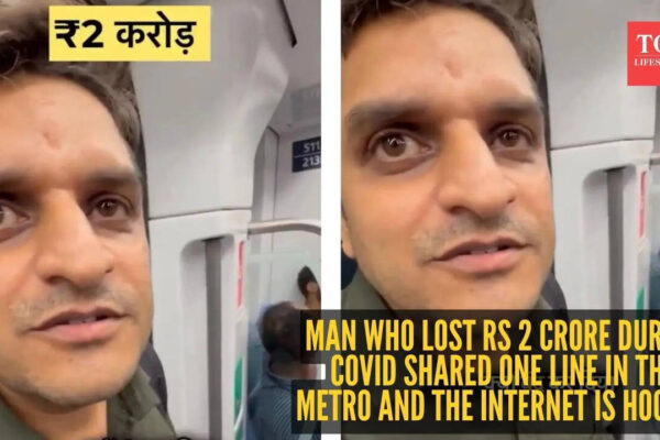 Man who lost Rs 2 crore during Covid shared one line in the metro and the internet is hooked |