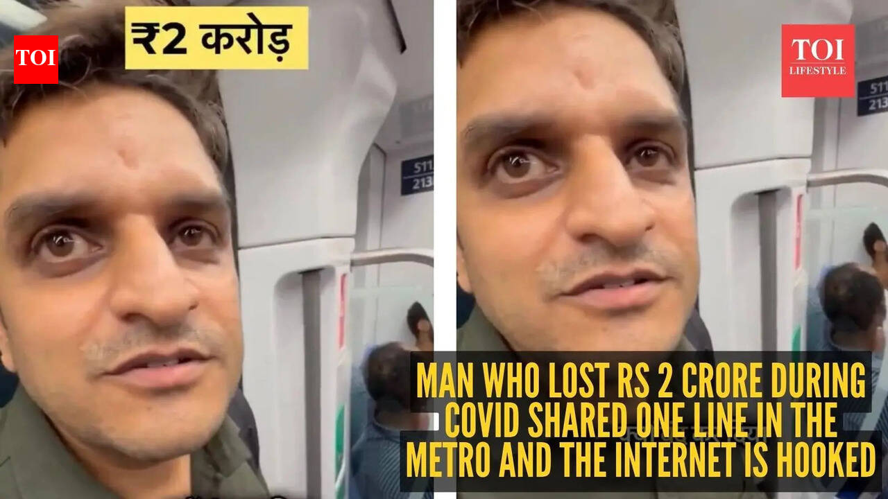Man who lost Rs 2 crore during Covid shared one line in the metro and the internet is hooked |