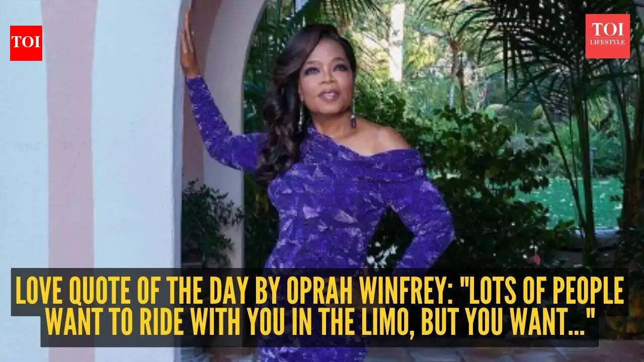 Love quote of the day by Oprah Winfrey: "Lots of people want to ride with you in the limo, but you want..."