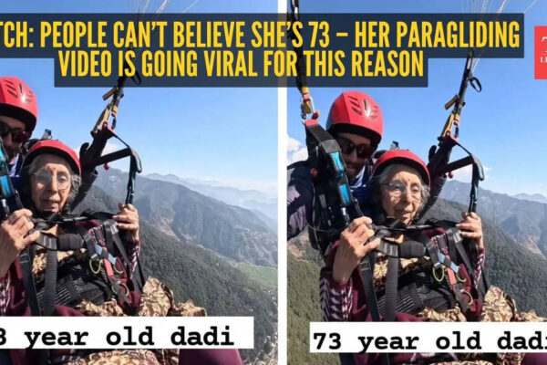 Watch: People can’t believe she’s 73 – her paragliding video is going viral for this reason |