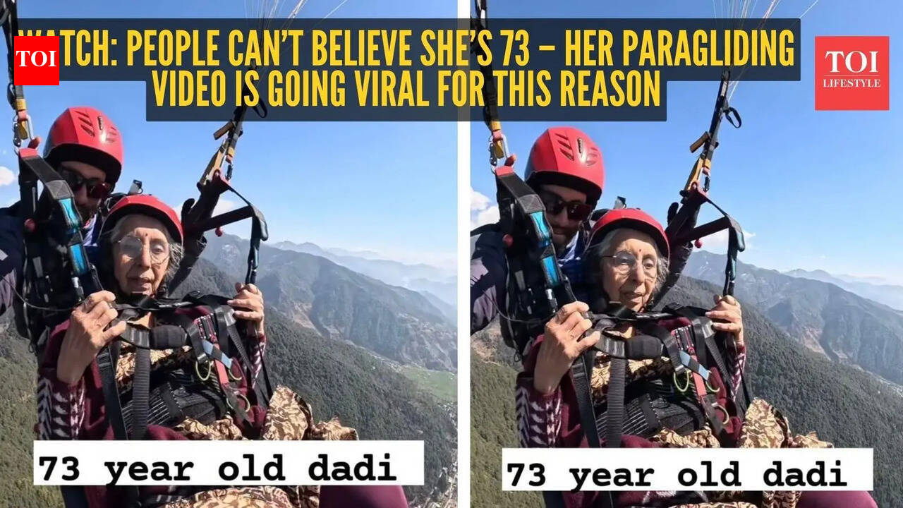 Watch: People can’t believe she’s 73 – her paragliding video is going viral for this reason |