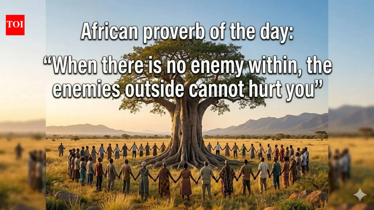 African proverb of the day: “When there is no enemy within, the enemies outside cannot hurt you” |
