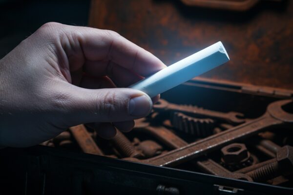 That stick of chalk in your junk drawer might be saving your tools |