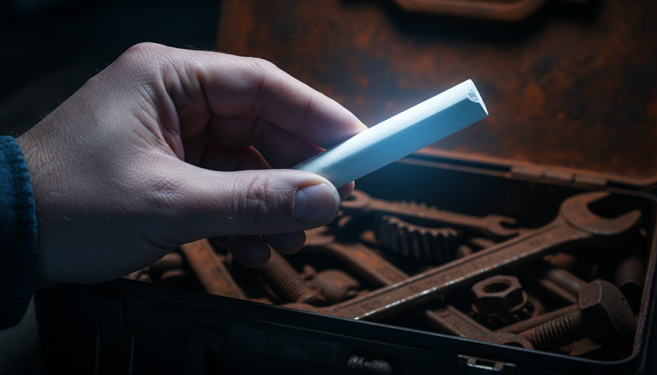 That stick of chalk in your junk drawer might be saving your tools |