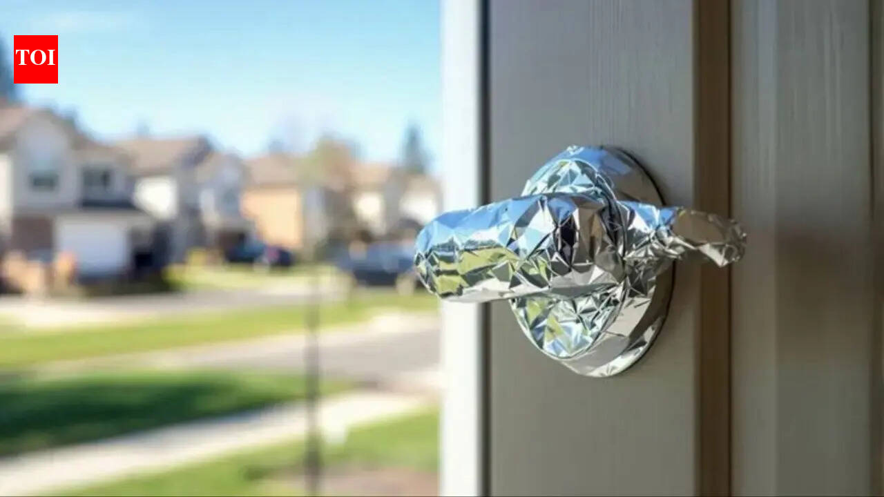 aAluminium foil on door handles is trending in 2026: US homes gush over 'surprisingly big effect' but is it really a smart hack? |