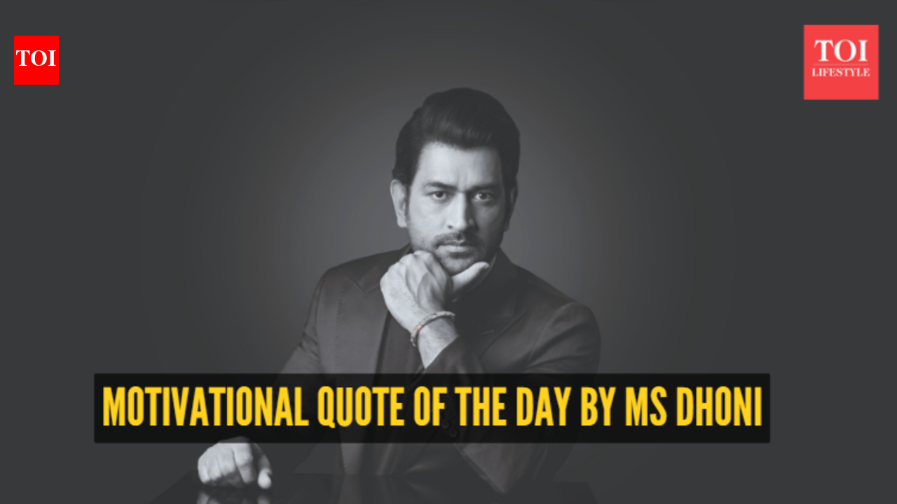 Motivational quote of the day by MS Dhoni: “If you keep winning, you don't know the areas you've to work hard”
