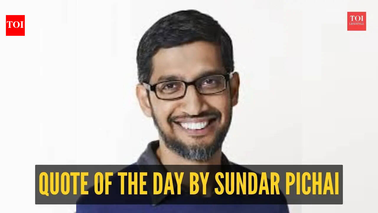 Sundar Pichai Quote: Quote of the day by Sundar Pichai: “A person who is happy is not because everything is right in his life, he is happy because his…”