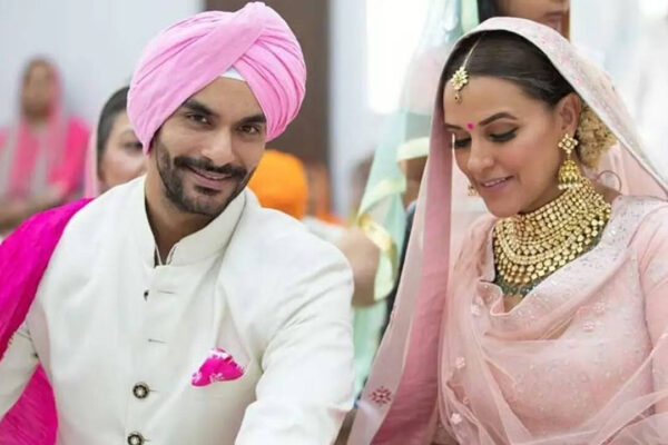 'Thank God we got pregnant': Angad Bedi was chasing Neha Dhupia for 8 years, she said yes for marriage when she concieved | Hindi Movie News