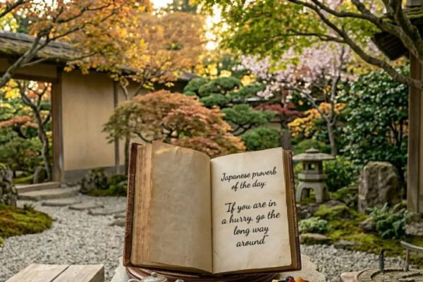 Japanese proverb of the day: “If you are in a hurry, go the long way around” — lessons on patience, careful planning, and why slowing down can save time |