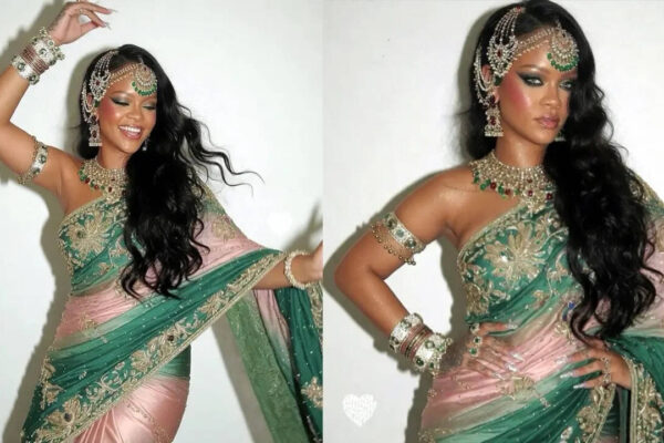 Rihanna stuns in a saree; singer's glamorous Desi look goes viral after Mumbai visit - WATCH |