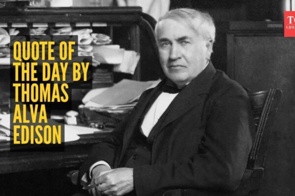 Thomas Alva Edison: Quote of the day for kids by Thomas Alva Edison: “Genius is one percent inspiration and ninety-nine percent…”