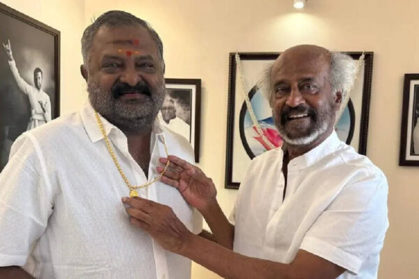 Rajinikanth surprises ‘Padayappa’ producer Thenappan; gifts a gold chain after re-release success | Tamil Movie News