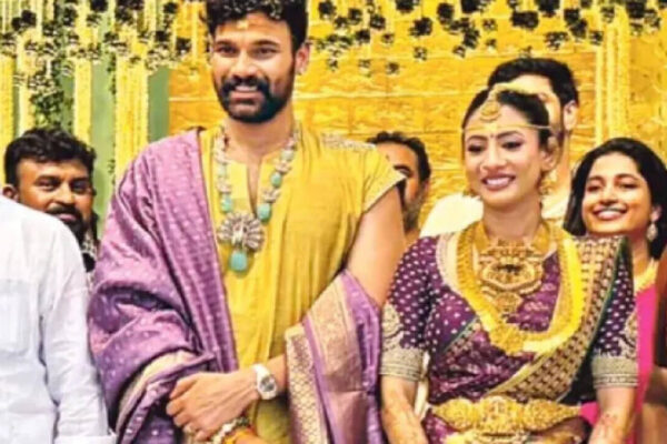 Bellamkonda Sai Sreenivas ties the knot with Kavya Reddy; traditional Tirumala wedding held at 11:13 PM at night | Telugu Movie News
