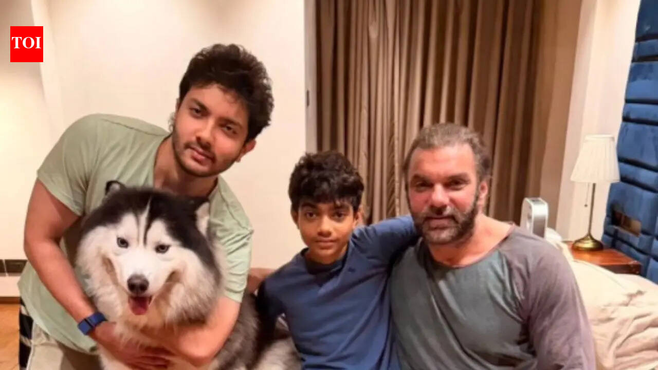 Sohail Khan posts cozy family frame with sons and pet Husky; Calls it 'My immediate lovable family' | Hindi Movie News
