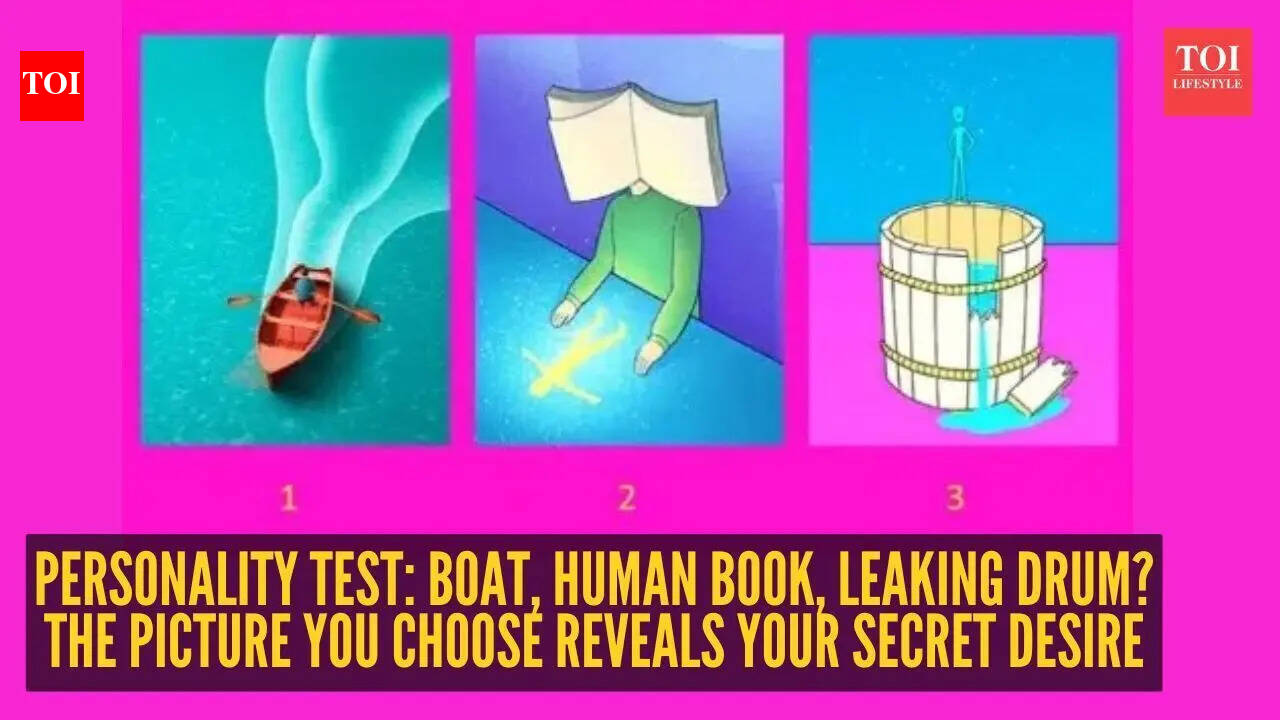 Personality test: Boat, human book, leaking drum? The picture you choose reveals your secret desire
