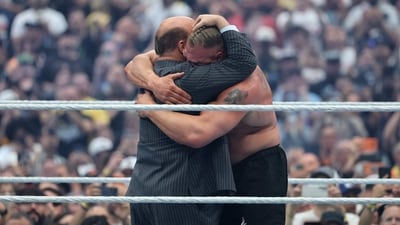 Brock Lesnar fuels retirement speculation after leaving gear in the ring post-loss to Oba Femi at WrestleMania 42