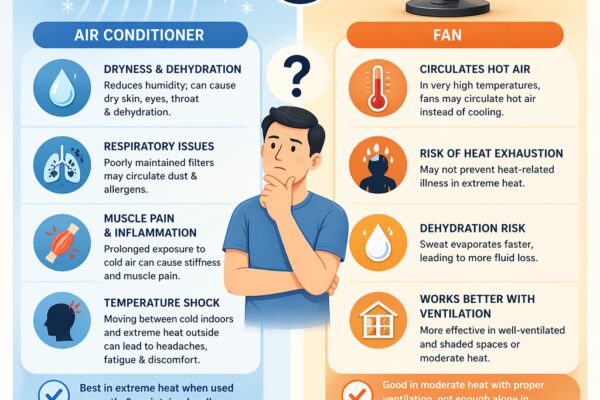 AC vs Fan in a heatwave: What actually keeps you safe when temperatures soar? |