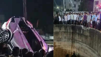 Car Plunges Into Well: 9 members of a family, including 7 women, dead as car falls into water-filled well | Nashik News