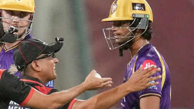 Angkrish Raghuvanshi: IPL 2026: 'Abuse of cricket equipment' - Angkrish Raghuvanshi fined after controversial dismissal in LSG vs KKR match | Cricket News
