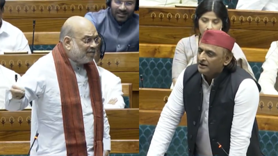 'Religion-based reservation unconstitutional': Amit Shah & Akhilesh Yadav clash in Lok Sabha over delimitation | India News