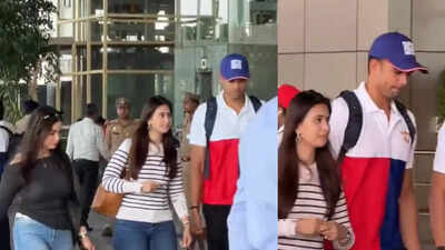 IPL 2026: Arjun Tendulkar spotted with wife Saaniya Chandhok, sister Sara Tendulkar before LSG vs RCB clash - WATCH | Cricket News