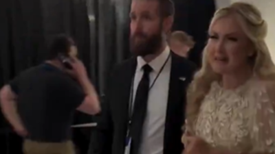 ‘I just want to go home’: Tearful Erika Kirk escorted out after White House Correspondents' Dinner shooting