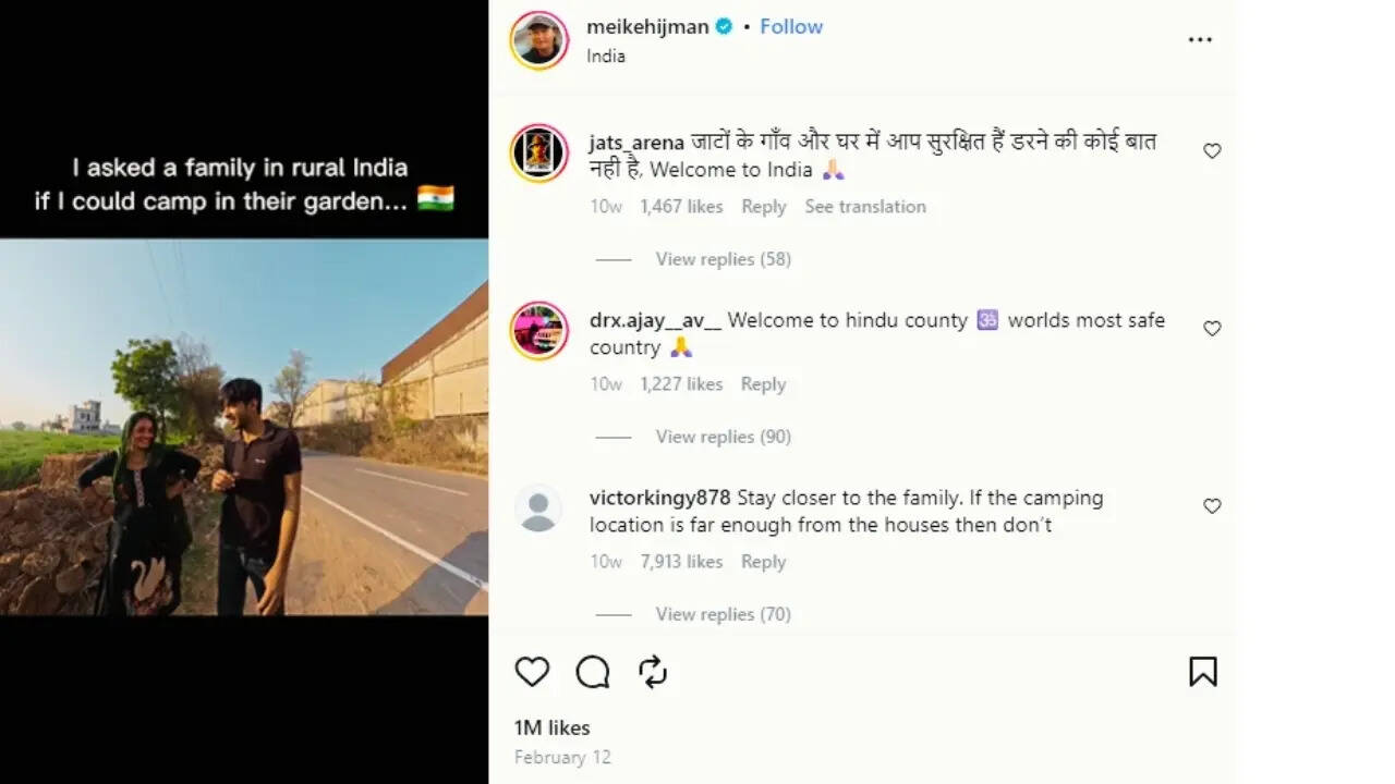 European woman asks villagers in Haryana for help as she wanted a place stay at night and this is how they responded |