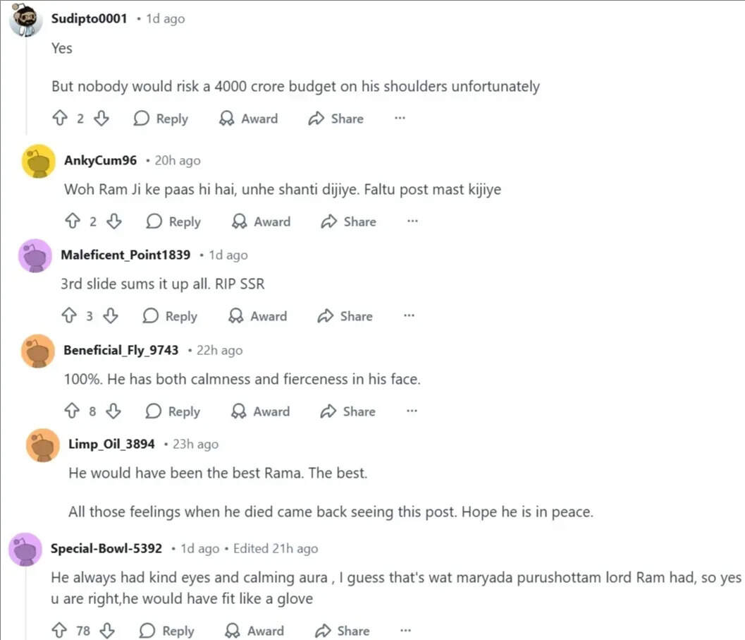 AI reimagines Sushant Singh Rajput as Lord Ram in Nitesh Tiwari's 'Ramayana'; internet says, 'He would have been best' | Hindi Movie News