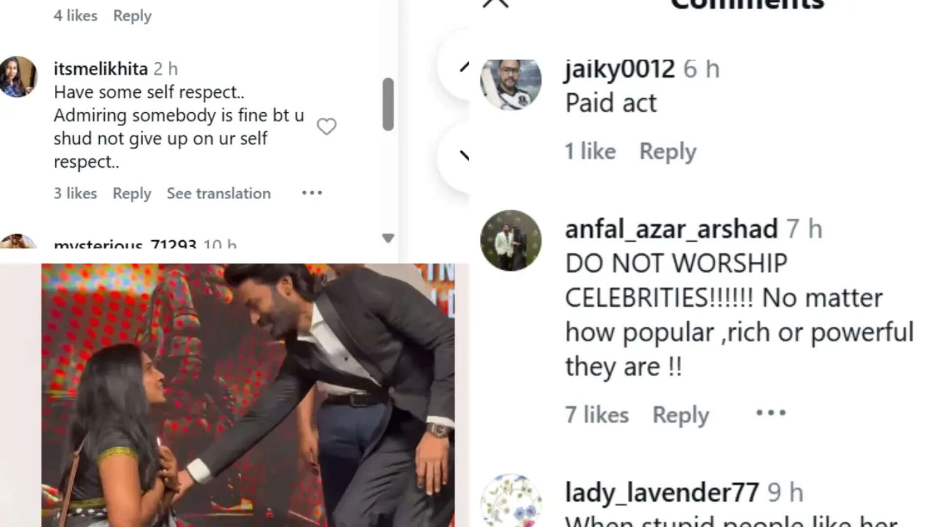 Dhanush: Female fan kneels before Dhanush at 'Kara' event; ‘Do not worship celebrities,’ React netizens | Tamil Movie News