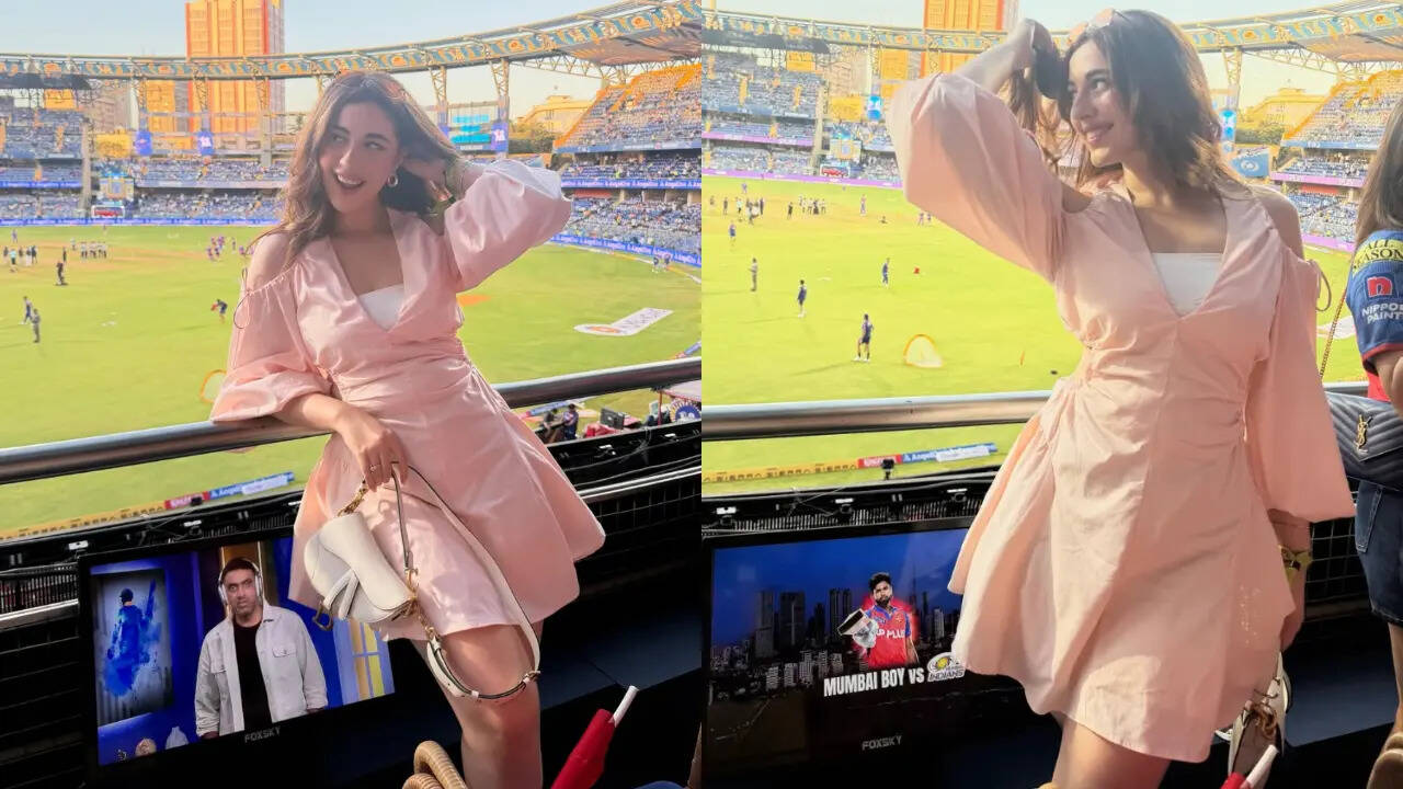 Samreen Kaur: Arshdeep Singh’s rumoured girlfriend Samreen Kaur steals the spotlight in ₹13K pink dress - and a ₹2.5 lakh Dior bag at Mumbai Indians vs Punjab Kings clash