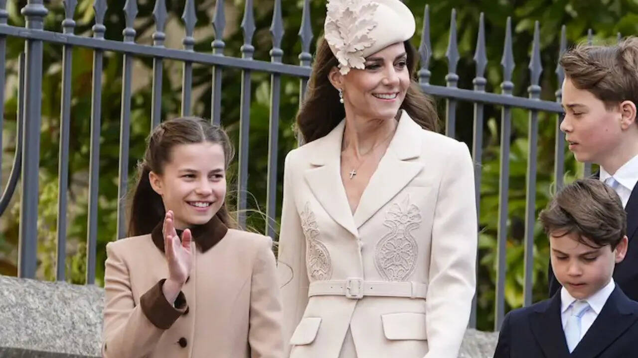Kate Middleton rewears chic cream dress with Queen Elizabeth’s pearl drop earrings for Easter 2026