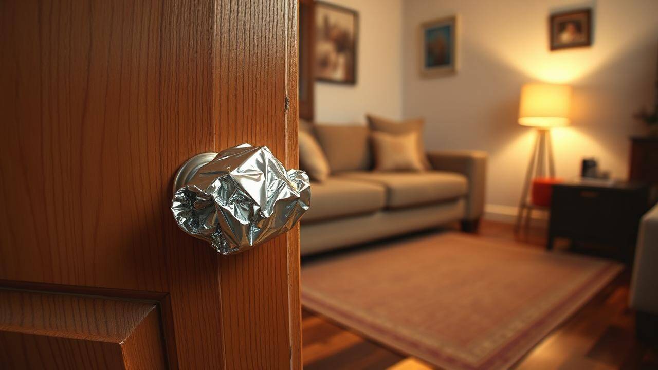 Why wrapping aluminium foil around door handles works as a DIY security trick |